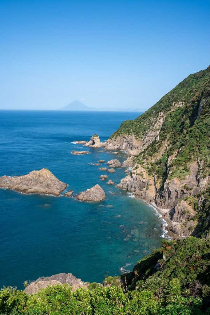展望台からの青い海