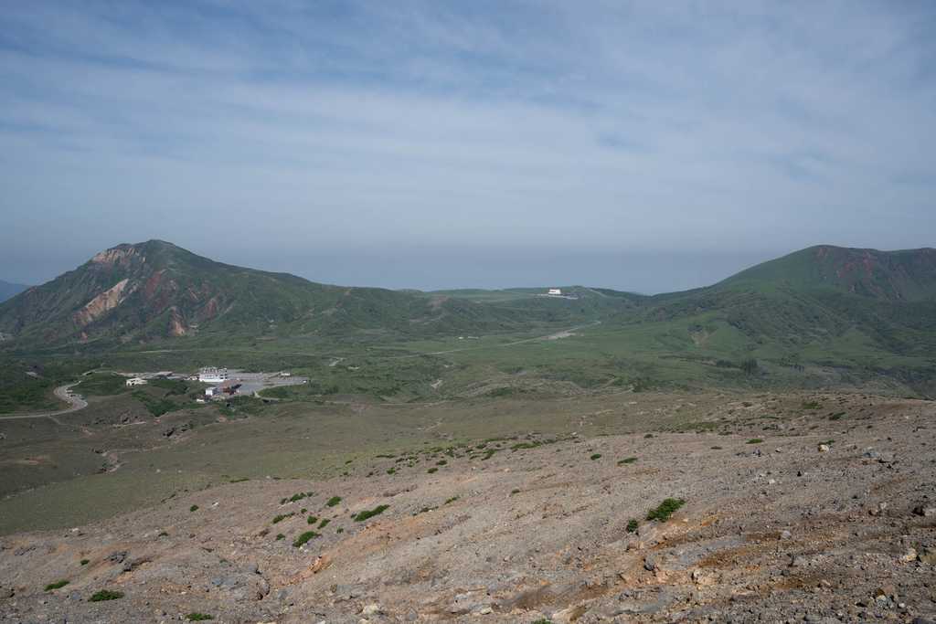 阿蘇山上ターミナル周辺の風景