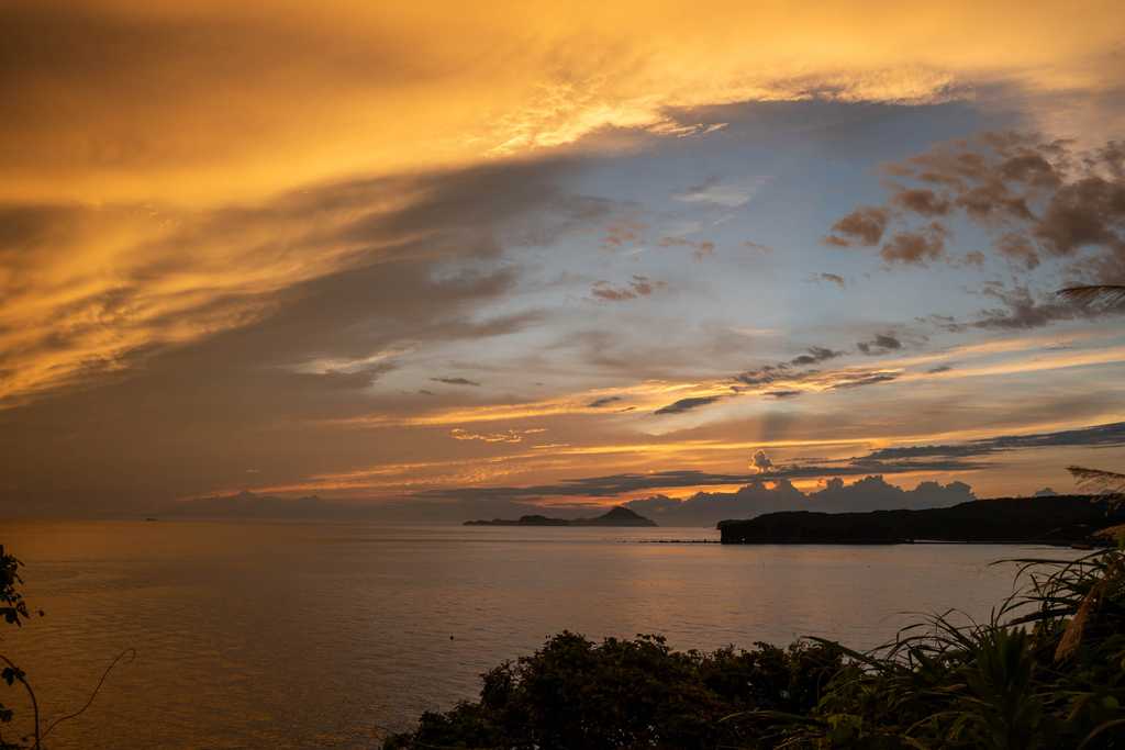 長崎鼻からの夕景