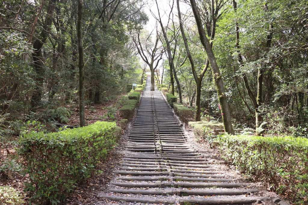 展望台への階段